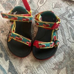 Teva sandals firetruck
